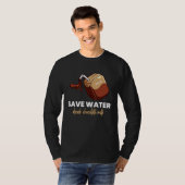 Save Water Drink Chocolate Milk  Food  Graphic T-Shirt (Vorne ganz)