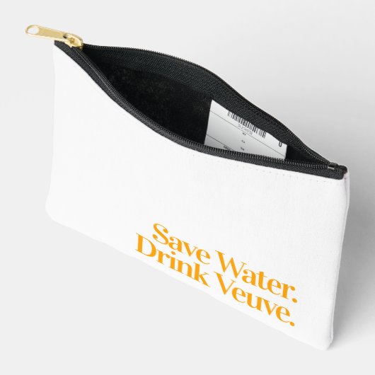 Save Water. Drink Veuve. Small Bag Zubehörtasche (Offen)
