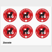 SAVE YOUR PET IN CASE OF EMERGENCY!   Sticker (Blatt)