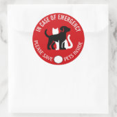 SAVE YOUR PET IN CASE OF EMERGENCY!   Sticker (Tasche)