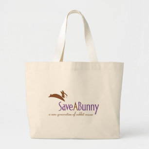 SaveABunny Logo Jumbo Stoffbeutel