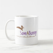 SaveABunny Logo Kaffeetasse (Links)