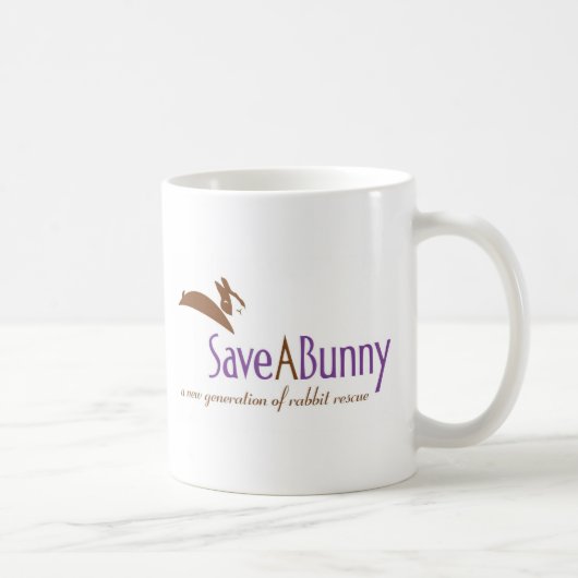 SaveABunny Logo Kaffeetasse (Rechts)