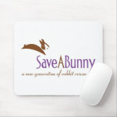SaveABunny Logo Mousepad (Mit Mouse)