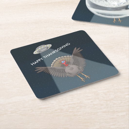Saved By Aliens Before Thanksgiving Day Rechteckiger Pappuntersetzer (angewinkelt)