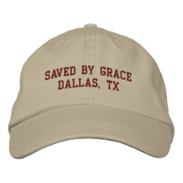 Saved by Grace Christain Embroidered Hat Bestickte Baseballkappe