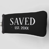 Saved Est Established Christian Golfer Putter Golf Headcover (Vorderseite)