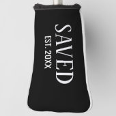 Saved Est Established Christian Golfer Putter Golf Headcover (Rotieren 90)