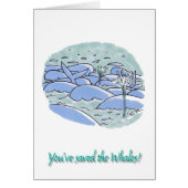 Saved Whales greeting card (Vorne)