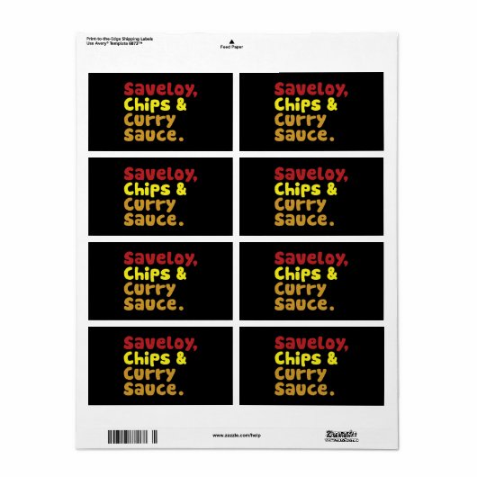 Saveloy, Chips & Curry Sauce. (Vorne)