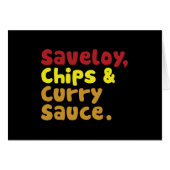 Saveloy, Chips & Curry Sauce. (Vorderseite (Horizontal))