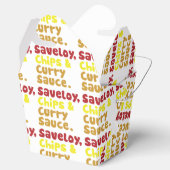 Saveloy, Chips & Curry Sauce. Geschenkschachtel (Geöffnet)