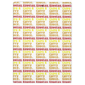 Saveloy, Chips & Curry Sauce. Klemmbrett (Rückseite)