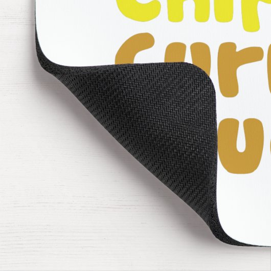 Saveloy, Chips & Curry Sauce. Mousepad (Ecke)