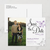 savethedate ankündigungspostkarte (Vorne/Hinten)