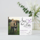 savethedate ankündigungspostkarte (Stehend Vorderseite)