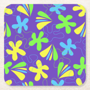 Savia Rechteckiger Pappuntersetzer