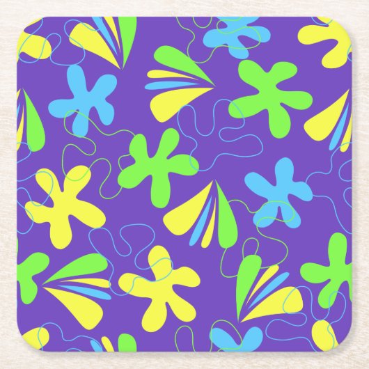 Savia Rechteckiger Pappuntersetzer (Vorderseite)