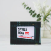 Savile Row - London - Postcard Postkarte (Stehend Vorderseite)
