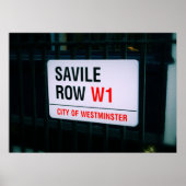Savile Row - London - Poster (Vorne)