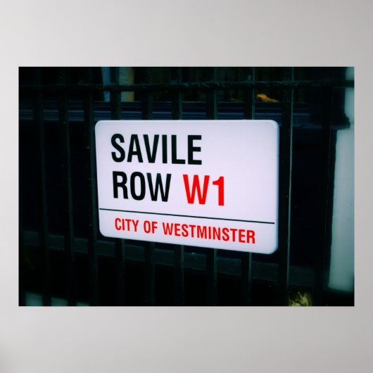 Savile Row - London - Poster (Vorne)