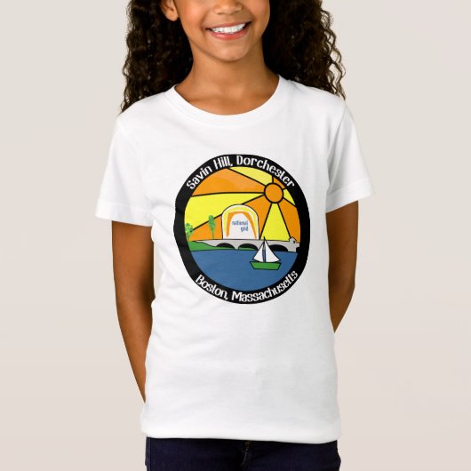 Savin Hill Beach Souvenir T - Shirt (Dorchester) (Vorderseite)