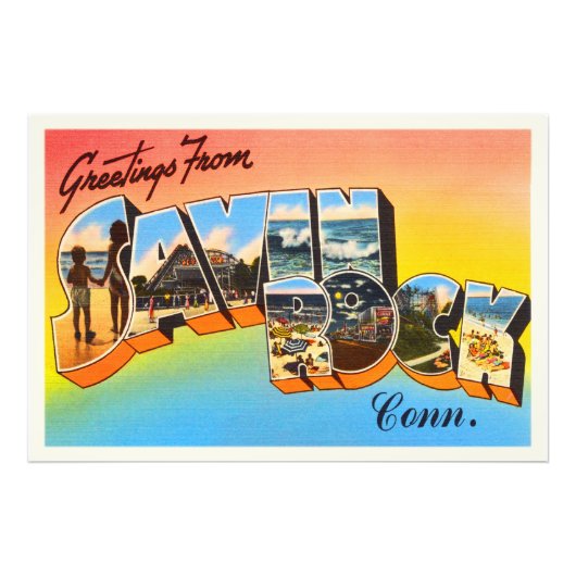 Savin Rock Connecticut CT Vintage Reise Souvenir Fotodruck (Vorne)