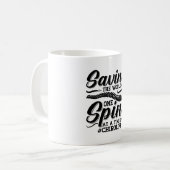 Saving The World Spine Chiropractic Chiropractor Kaffeetasse (Vorderseite Links)