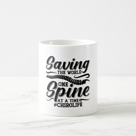 Saving The World Spine Chiropractic Chiropractor Kaffeetasse (Mittel)