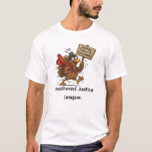 Saving Turkeys Everywhere | Funny Superhero Turkey T-Shirt (Vorderseite)