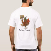 Saving Turkeys Everywhere | Funny Superhero Turkey T-Shirt (Rückseite)