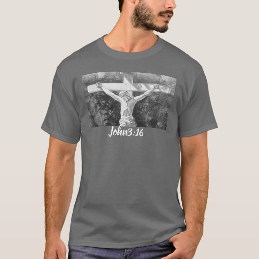 SAVIOR John 3:16 Baptismus WeihnachtsOstern T-Shirt (Vorderseite)