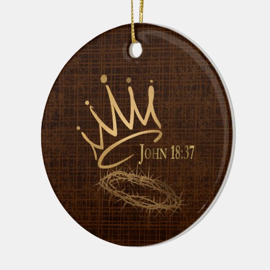 SAVIOR KING Elegante Bronze/Gold Weihnachten Keramik Ornament (Links)