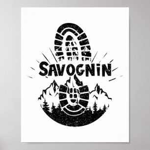 Savognin Schweiz Wandern Poster