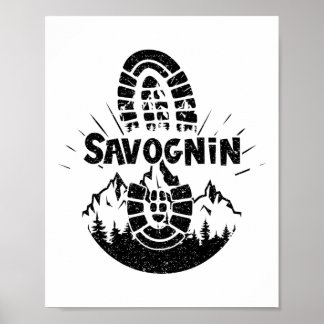 Savognin Schweiz Wandern Poster