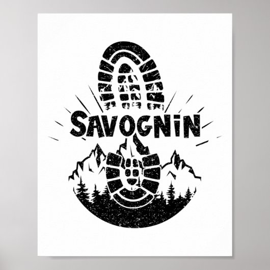 Savognin Schweiz Wandern Poster (Vorne)