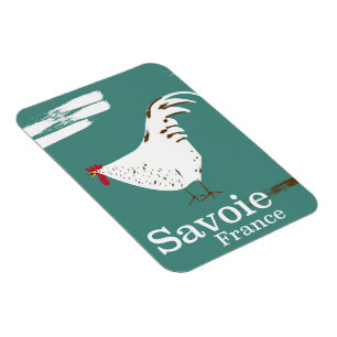 Savoie France Cockerel Reiseplakat Magnet