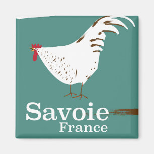 Savoie France Cockerel Reiseplakat Magnet