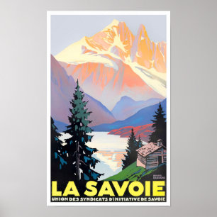 Savoie Frankreich Vintage Reise Poster