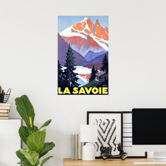 Savoie, Französische Alpen, Frankreich, Schneeberg Poster (Heimbüro)