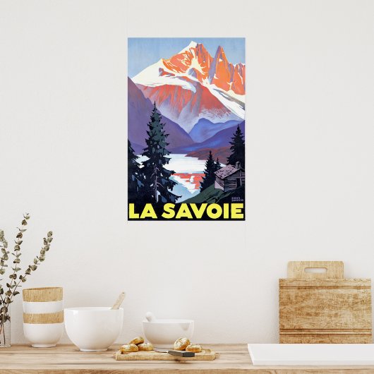 Savoie, Französische Alpen, Frankreich, Schneeberg Poster (Küche)