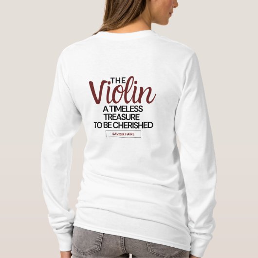 Savoir Faire Long Sleeve T - Shirt (Rückseite)