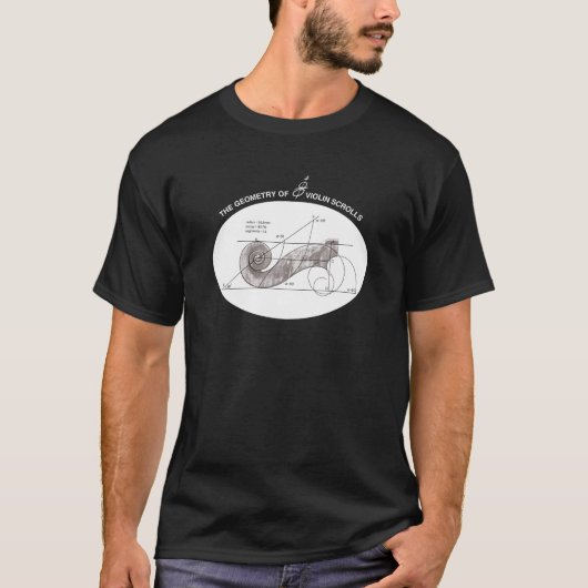 Savoir Faire Violin Scrolls Dark T - Shirt (Vorderseite)