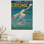 Savon De Beauté Erasmic France Vintage Poster 1912 (Küche)