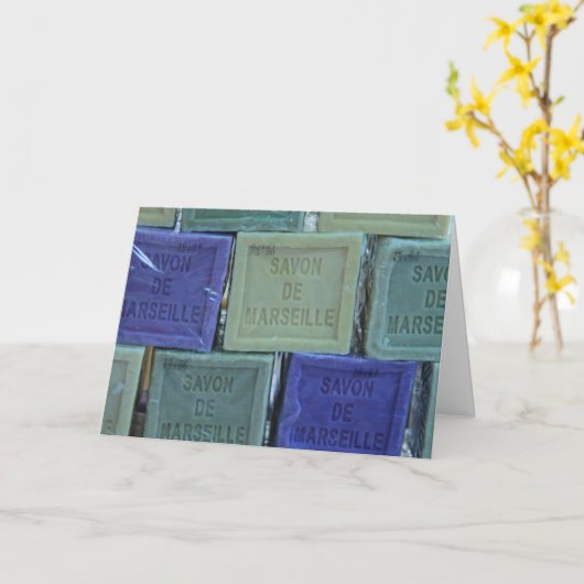 Savon de Marseille Karte (Gelbe Blume)