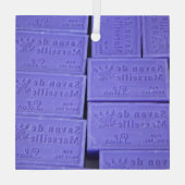 Savon de Marseille Lavender Soap Ornament Aus Glas (Rückseite)