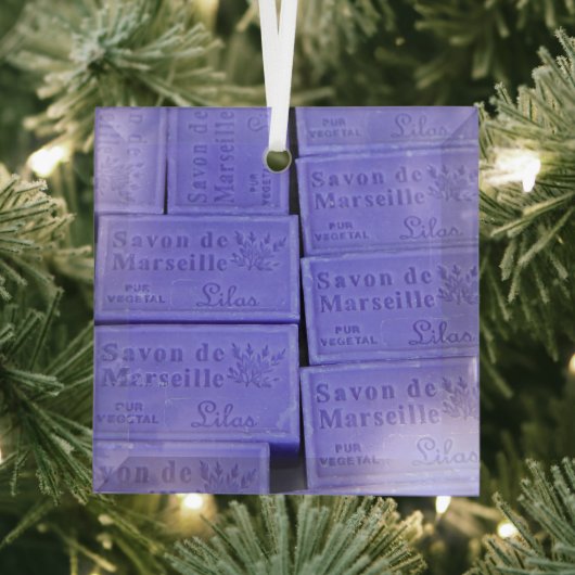 Savon de Marseille Lavender Soap Ornament Aus Glas (Insitu)