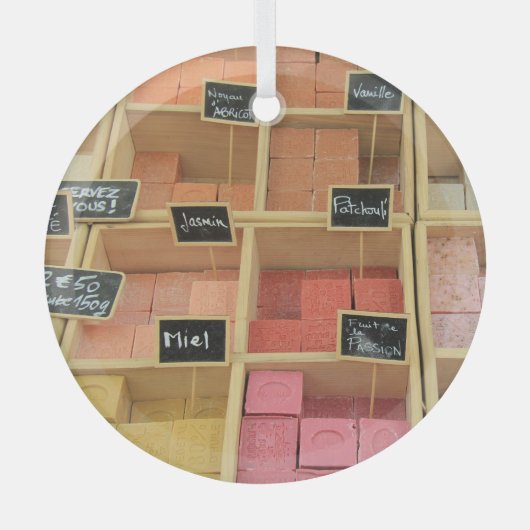 Savon de Provence Soap Ornament Aus Glas (Vorderseite)