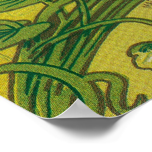 Savon Des Gentils Bebes Soap Label Poster (Ecke)