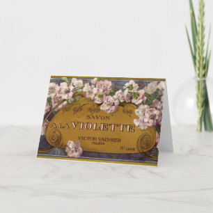 Savon eine La Violette Gruß-Karte Karte